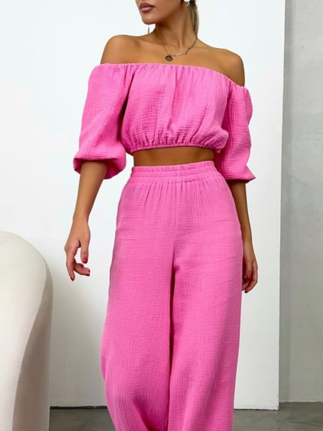 Off Shoulder 2 Pc Set