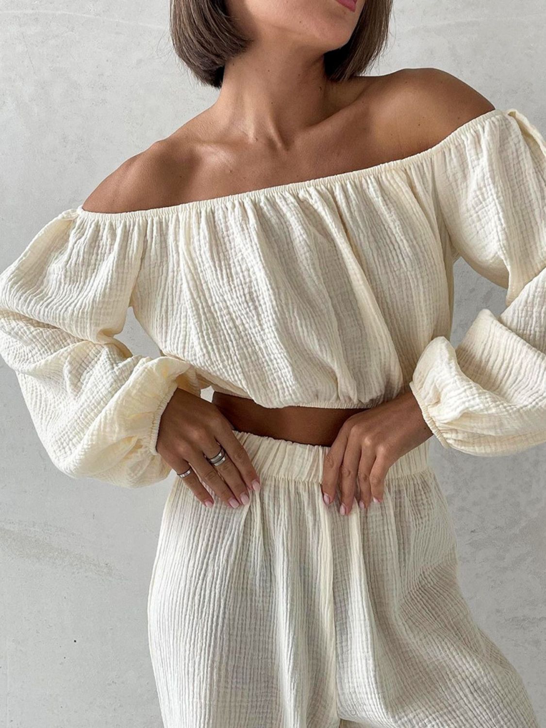 Off Shoulder 2 Pc Set